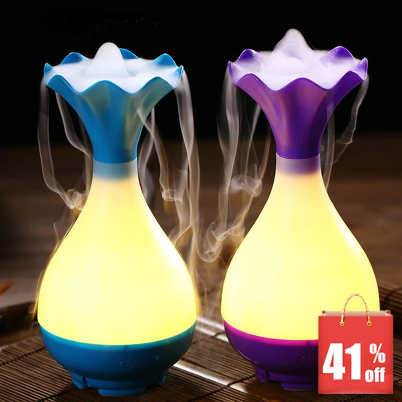 MRF-012 USB 95ml FREE ship Wood Vase Jade Bottle Led Humidifier Aroma Air Diffuser Purifier Atomizer essential oil Atomization MRF-012 USB 95ml FREE ship Wood Vase Jade Bottle Led Humidifier Aroma Air Diffuser Purifier Atomizer essential oil Atomization