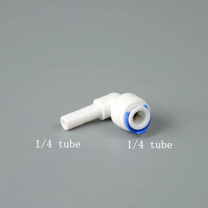 Quick Connector for Drinking Water and RO Filter Systems, 1/4 OD PE Tube