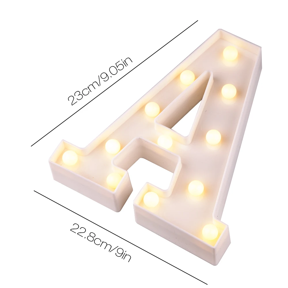 Letras Decorativas Led Con Luces 26 букв Алфавит ночной Светильник предложение для свадьбы