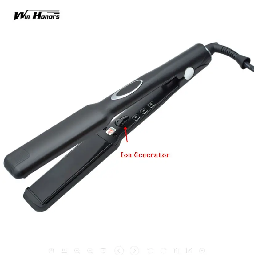 The Newest Popular 2 in 1 Nano Titanium Electric Hair Flat Irons Both