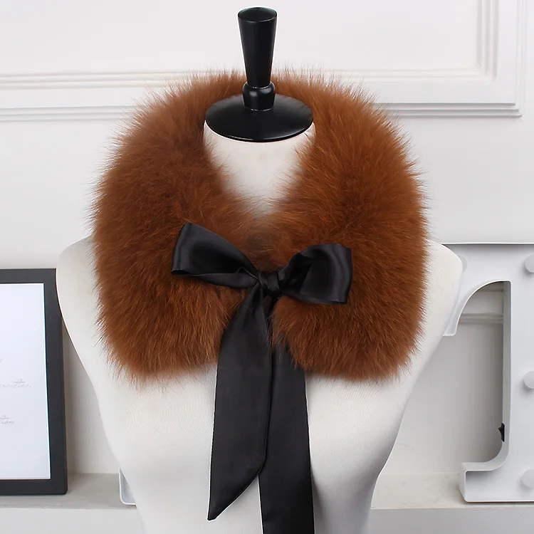 the new hot selling fox fur collar, the natural fox fur collar, the real fur collar child, the winter fur scarf ribbon - Цвет: I2