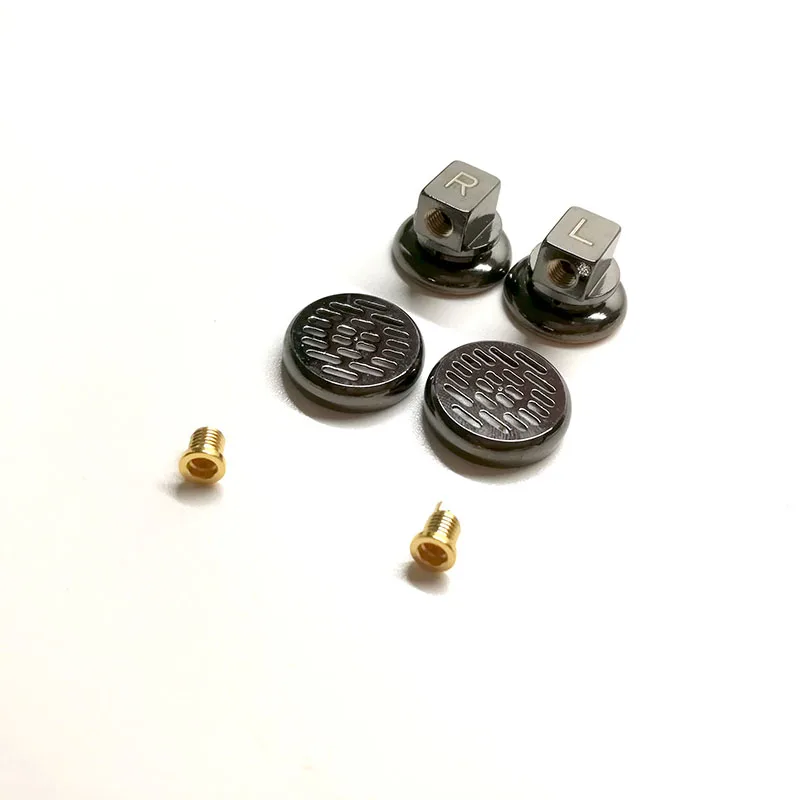

Sliver and golden Metal headphone shell 14-15.4mm and 2 pcs mmcx pin for diy earphone headset