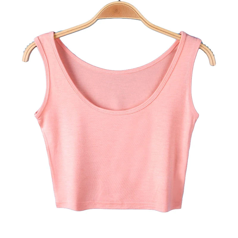 

Women Crop Top Female Tank Tops Sexy Short Women's T-Shirt Black / Gray / Greem / Pink / Purple Blouse Camisa
