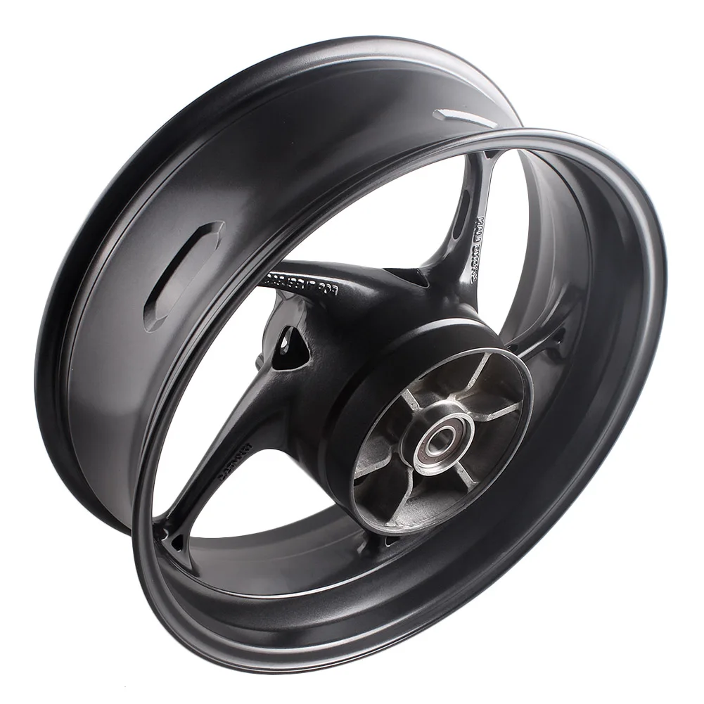 For Triumph Daytona 675R & Street Triple R Motorcycle Aluminum Rear Wheel Rim 2013 2014 Motorbike Parts Accessories Matte Black Motorcycle Rear Wheel Rim For Triumph Daytona 675R & Street Triple R 2013 2014 Matte Black Aluminum Alloy High Quality