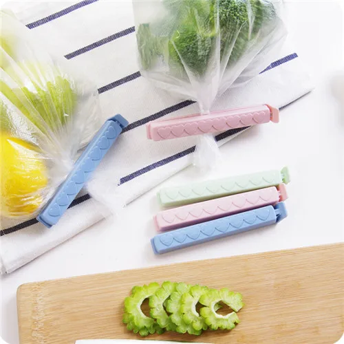 Family Food Keep Fresh Plastic Sealing Clip 5Pcs/Set 11*1.5*1.2cm ood Snack Storage Seal Sealing Bag Clips Food Storage