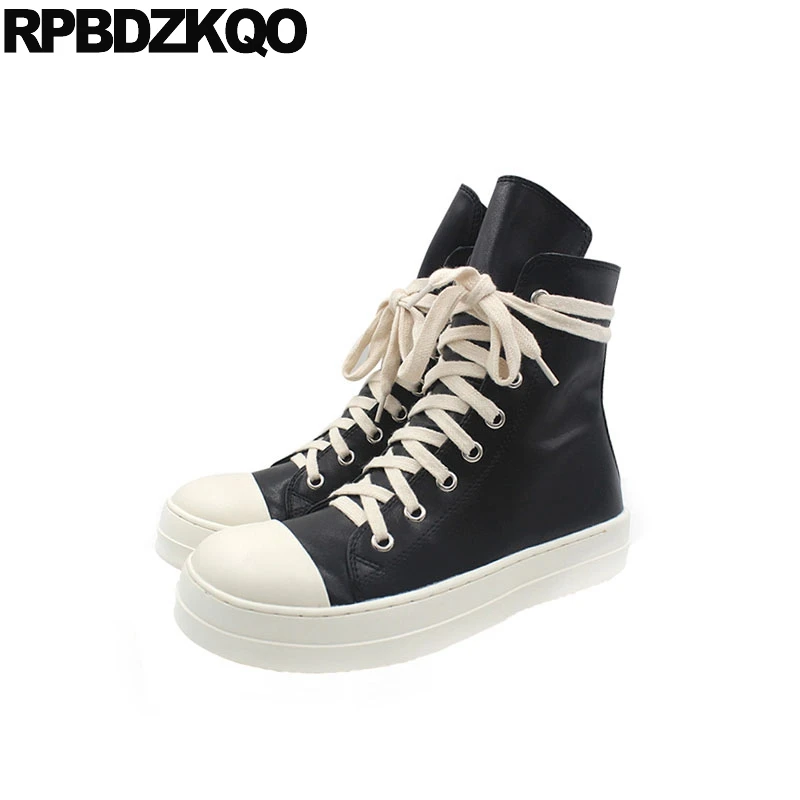 forme Noir Automne Rond Avant Sneakers Plate Étanche Creepers Dames Bottes Bout Muffin Casual Femmes Cheville Flatform Chaussures Lacent PZiwTOXuk