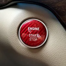 Цельнокроеное платье GLC GLA CLA ML GL Class W203 W176 W246 W205 кнопка запуска двигателя углеродного волокна Стикеры стайлинга автомобилей