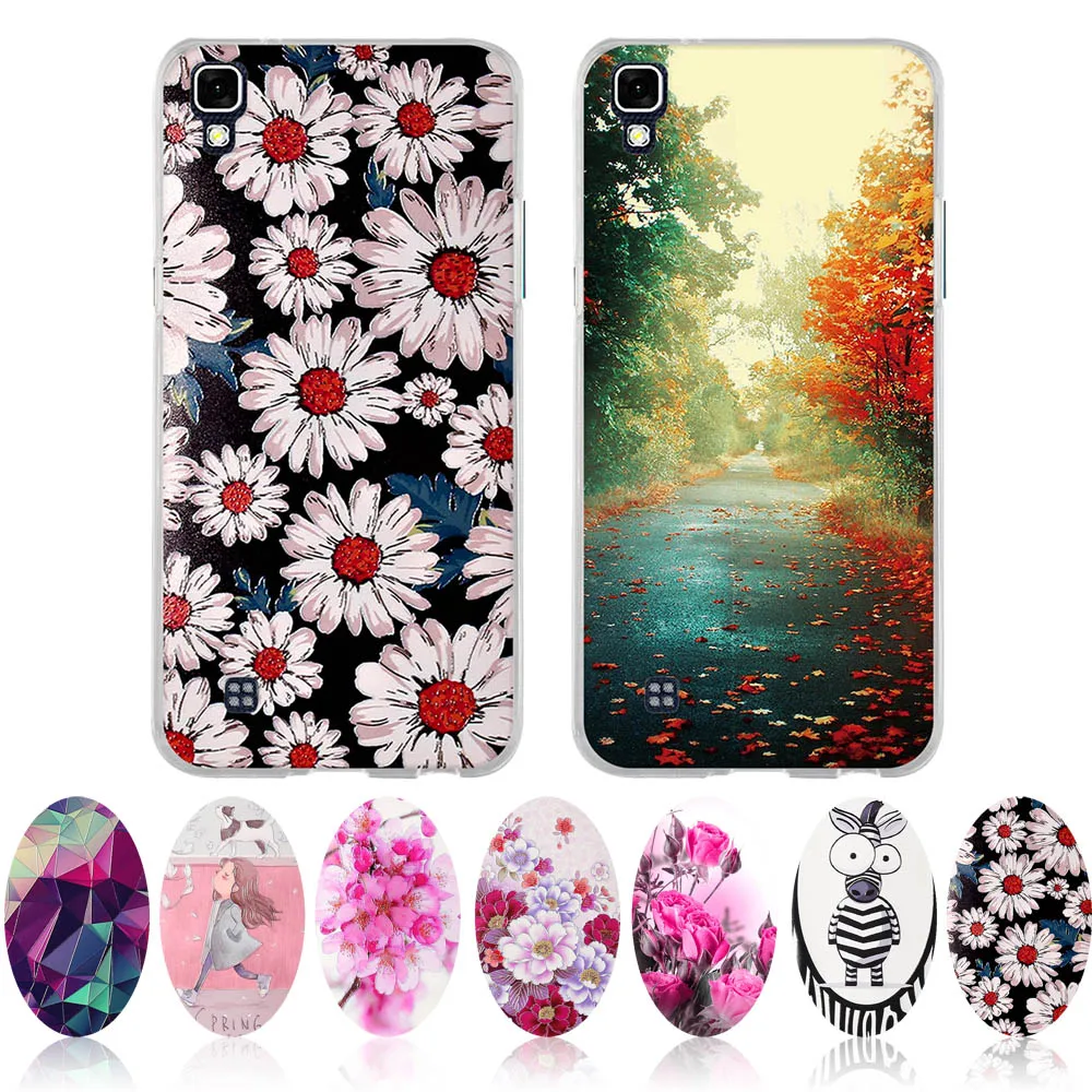 

TPU For LG X Power Case 3D Relief Shell For LG K220 K220Y K220DS LS755 US610 K450 Cover Flower For lg x power Phone Cases 5.3''
