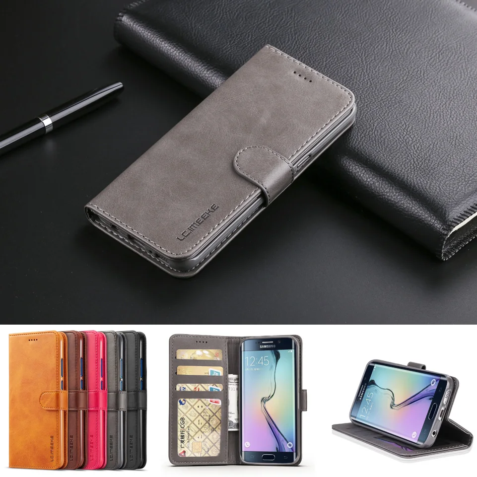 Кожаный чехол кошелек для Samsung galaxy S8 Galaxy Plus телефона с держателем карт книжка Fundas