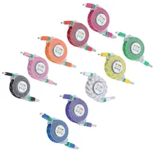 Woven Braided Fabric Micro USB Data Sync Cord Cable for Samsung Huawei Android Phone and Tablet PC Charging Cable Mini USB Cable