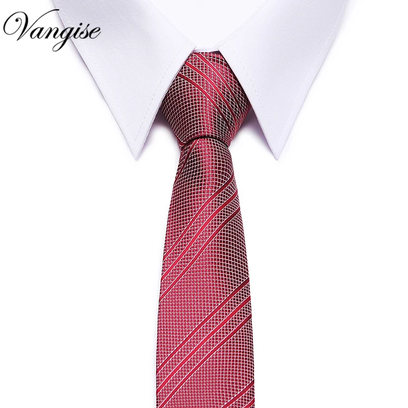 Новые клетчатые Галстуки Мужская мода галстук 8 см синий галстук желтый и оранжевый Цвет шеи галстук для Для мужчин Бизнес красные