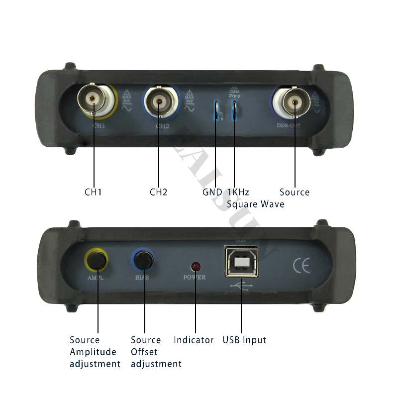 ISDS205B 5 в 1 Многофункциональный ПК на основе USB цифровой осциллограф/анализатор спектра/DDS/развертки/регистратор данных 20 м 48 мс/с