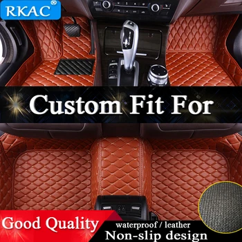 

RKAC Custom fit for leather Car floor mats for Land Rover discovery 3 4 sport Range Rover sport Evoque Freelander 2 Car carpets