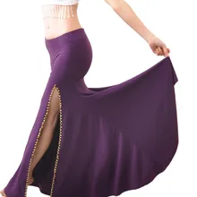 Костюм танец живота Профессиональный Выступления раскол юбка 9 цветов