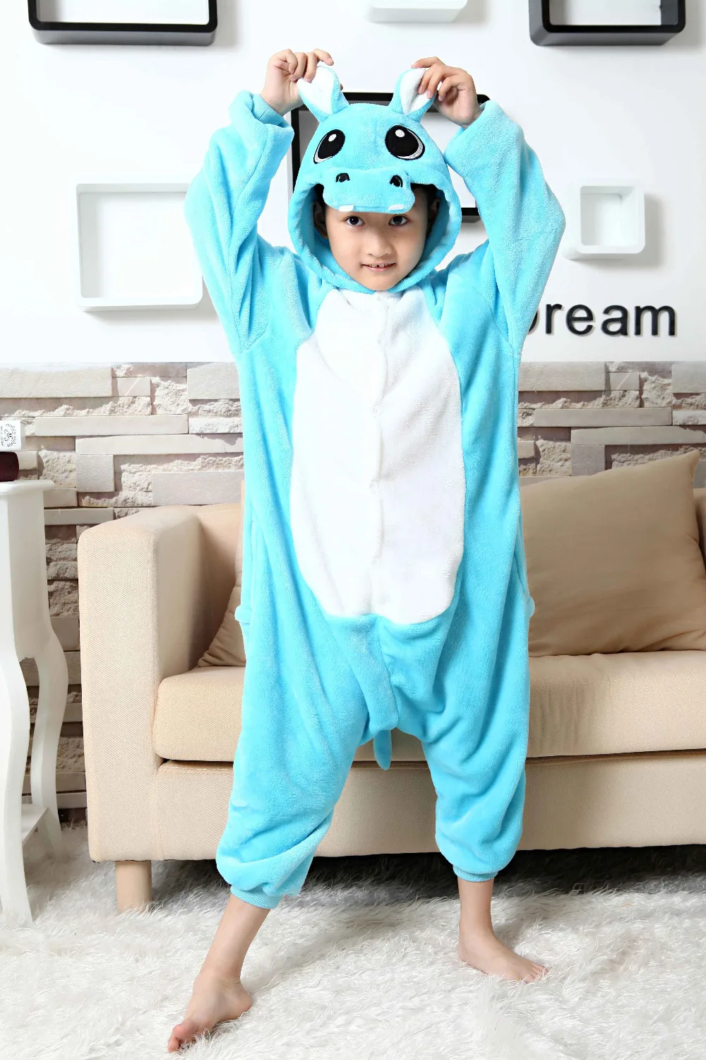 Модные Рождество Детские костюмы пижамы Все в одном Pyjama животных Костюмы Косплэй