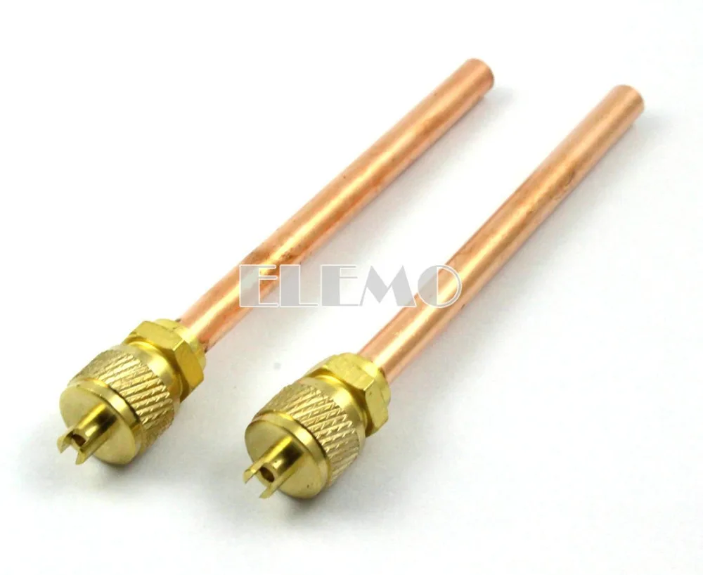 

10 Pieces Refrigeration Filling Service Metal Access Valves 3" Length