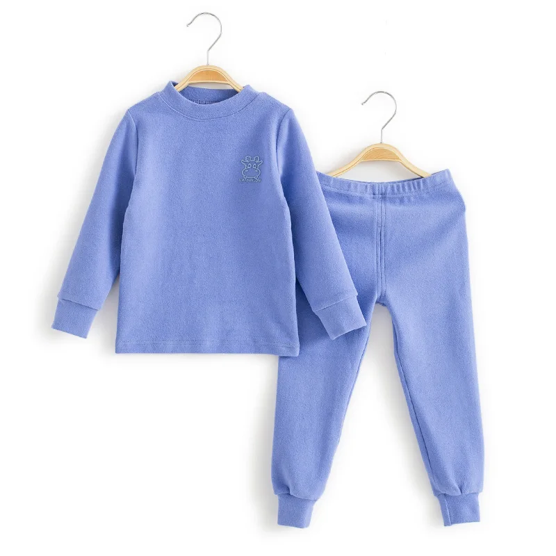 Carsinlon/детское термобелье; однотонные хлопковые плотные пижамы для мальчиков; комплекты для девочек на зиму; Детские подштанники; теплые костюмы