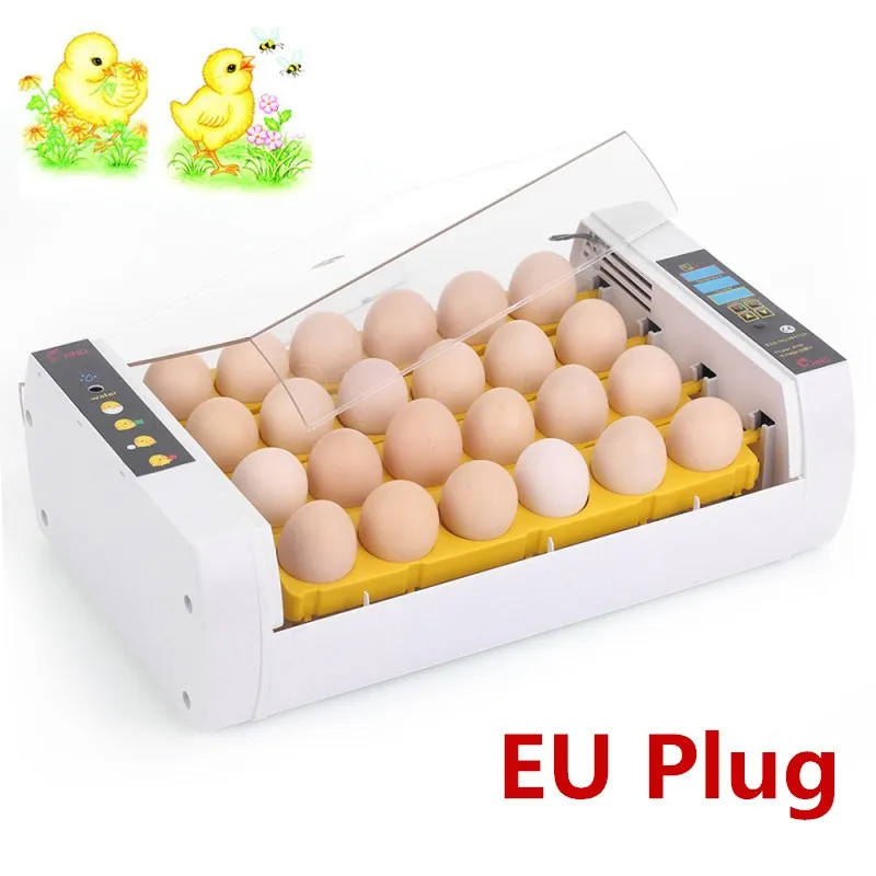 

New 24 Eggs Intelligent Automatic Egg Incubator Temperature Control Hatcher For Hatching Chicken Duck Bird Quail Poultry