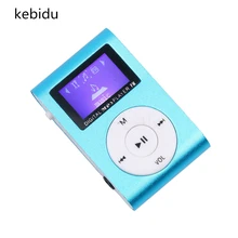 Kebidu портативный MP3 музыкальный плеер ЖК-экран мини клип 3 цвета MP3 плеер Поддержка Micro TF/SD слот для карт электронные продукты