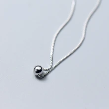 Ромашки S925 серебро круглый чокер ожерелье сладкий ключицы цепь для женщин девушка женский воротник
