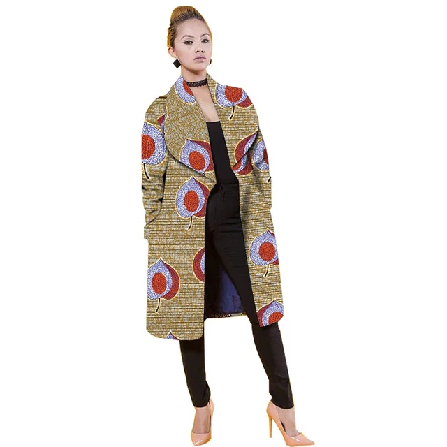 Buy Women Jacket Casual African Coats Trench Lady Dashiki Coats Print Batik
