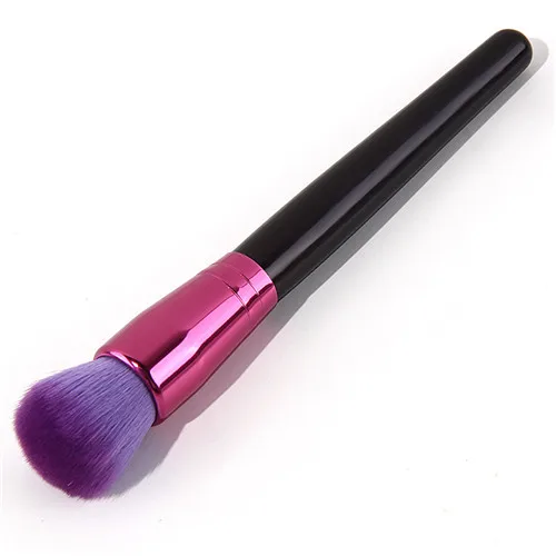BBL 1 шт. фиолетовая жидкая настоящая мягкая основа пудра Контур румяна кисти быстрого макияжа Косметика премиум качества - Handle Color: purple