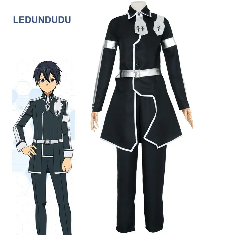 Sword Art Online Alicization Cosplay Costumes Kazuto Kirigaya Cosplay Men Anime Uniform set For Party Halloween