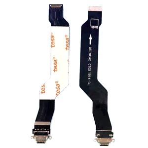 Image 1 - منفذ شحن USB لـ Oneplus 7 Pro One plus seven 7 Pro ، موصل قاعدة الشحن ، جزء إصلاح الكابلات المرنة