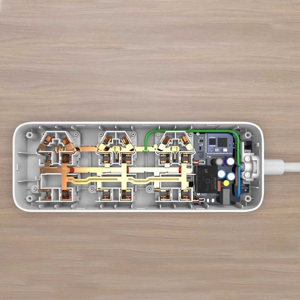 Оригинальный умный удлинитель XiaoMi Mi с 6 портами и 3 USB для быстрой зарядки 2 1 А