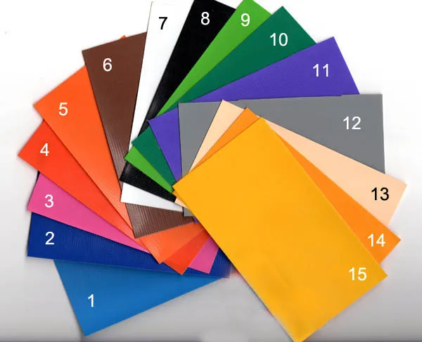 PVC tarpaulin color chart
