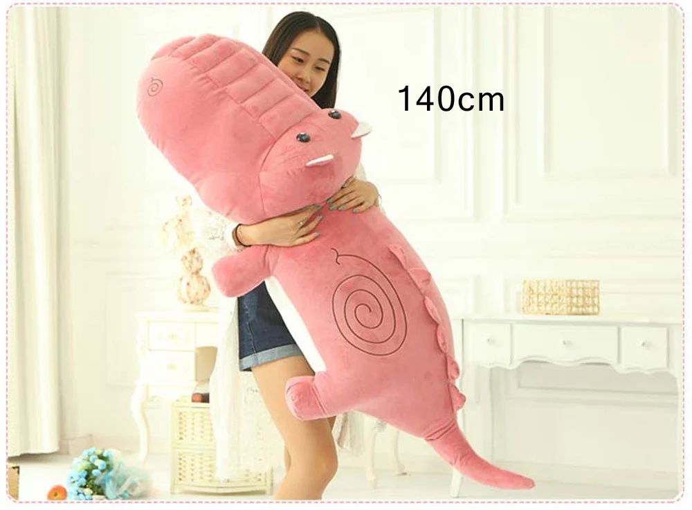 Fancytrader  Jumbo Animal Crocodile Plush Toy  Big Stuffed Soft Cartoon Alligator Pillow Children Play Doll 4 Sizes 3 Colors10