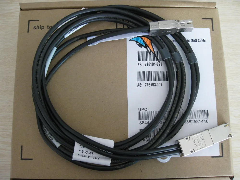 716189 B21 1.0m External Mini SAS High Density to Mini SAS Cable for hp