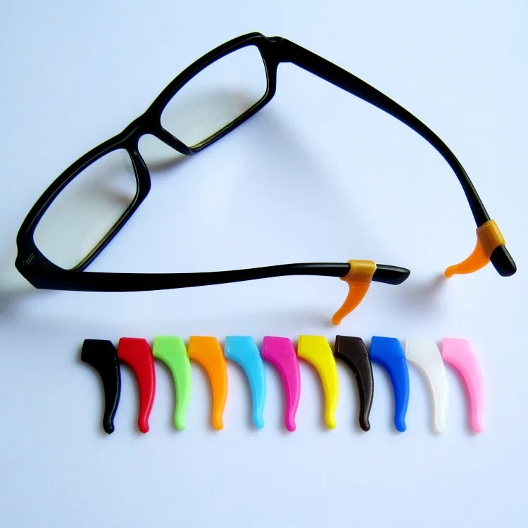 100prs высококачественные очки для очков очки Противоскользящий силиконовый ушной крючок держатель дужек аксессуары для очков