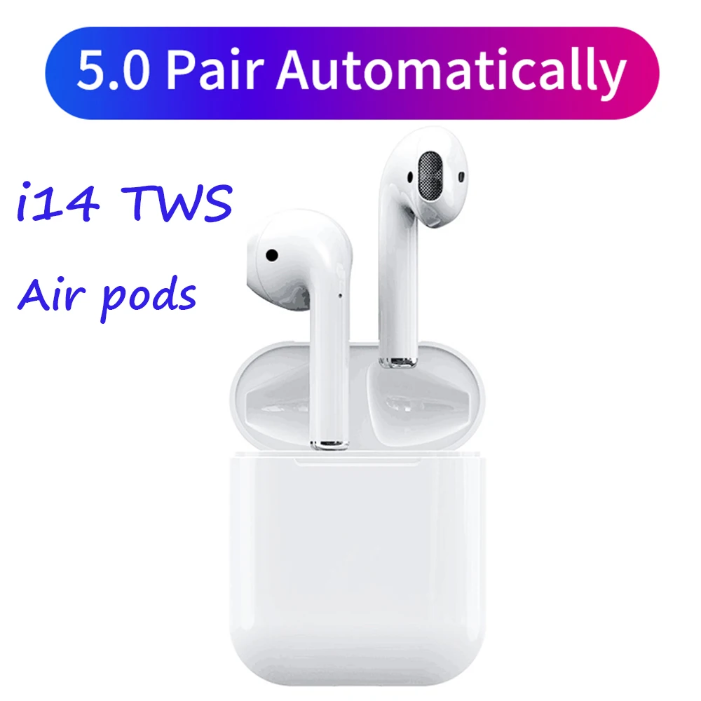 

I14 TWS 1:1 In-ear Wireless Bluetooth 5.0 Earphone Earbuds Touch Control Headsets Sport Headphones audifonos para celular elari