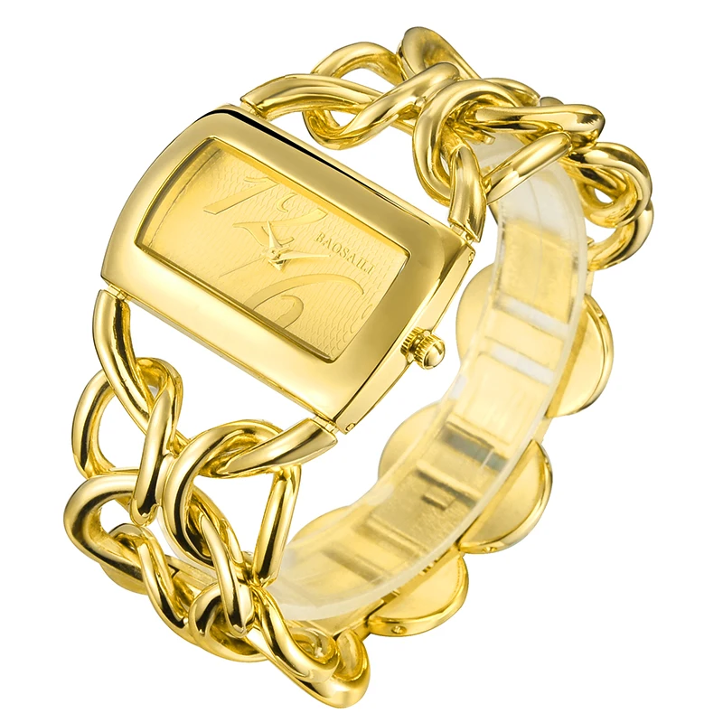 

BAOSAILI Luxury Brand Imitation Gold Silver Color Circles Strap Women Bracelet Watches Ladies Quartz Analog Wrist Watch Clock PJ