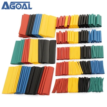 

328pcs/lot 2:1 Polyolefin Halogen-Free Heat Shrink Tube Sleeving 5 Color 8 Size
