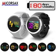 MICPRSAX Smart Watches Bracelet 0.95″ OLED Heart Rate Blood Oxygen Pressure Smart Wristband Activity Tracker Band with Stopwatch