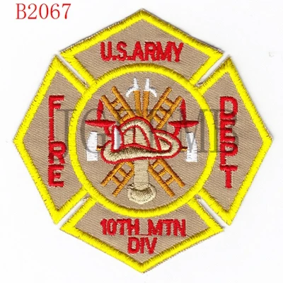 Военный вышитый патч для армии США 10th MTNDIV FIRE DEPT Morale tactics