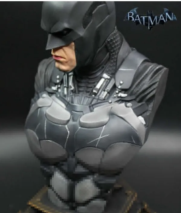 Batman 1/3 Scale Action Arkham Dark Knight Dawn of Justice Bust Collection Statue Figure W/3 heads IN STOCK