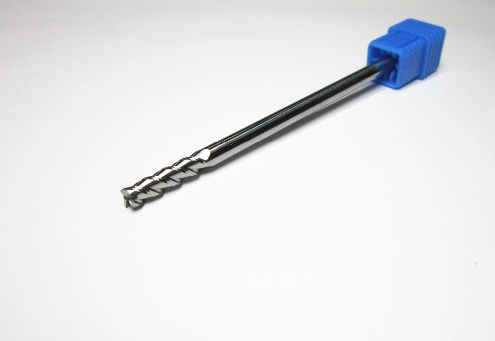 3MM Shank Milling Tool 4 Flutes Long Shank Carbide End Tool HRC45 100MM CNC Hot