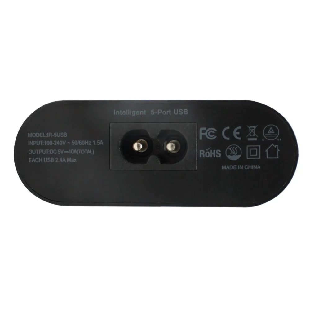 USB адаптер переменного тока 40 Вт Smart супер зарядное устройство 5 Порты Зарядное устройство USB для iPhone/IPad/Samsung США/ ЕС/Великобритания Plug 2 цвета