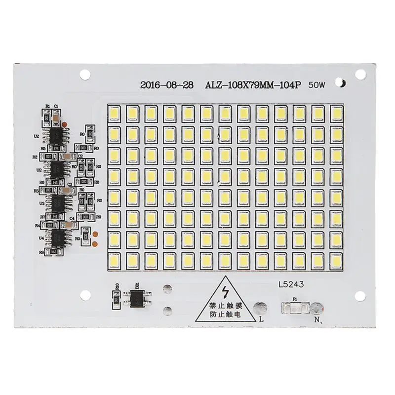 

220V 10/20/30/50/100W LED Projecting Light Lamp Panel SMD Chip For Bulb With Cold White Smart IC Bean SpotLight Source Decor For