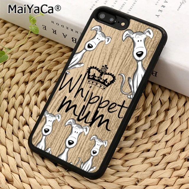 Чехол для телефона MaiYaCa Whippet с цитатой мамы и собаки iPhone 5 6 6s 7 8 plus 11 pro X XR XS max Samsung S7