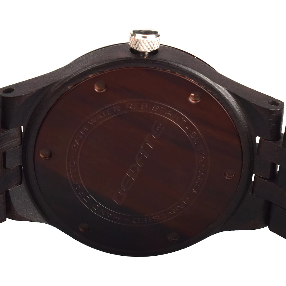 Деревянные мужские часы из легкого дерева, светящиеся деловые кварцевые наручные часы, аналоговые, новые, женские, ручной работы, подарочные часы W148A