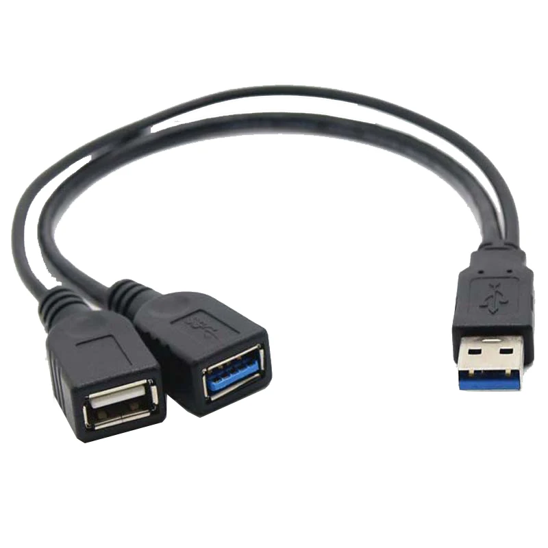 30 см USB 3 0 1 папа к двойному гнездовой концентратор данных питания адаптация