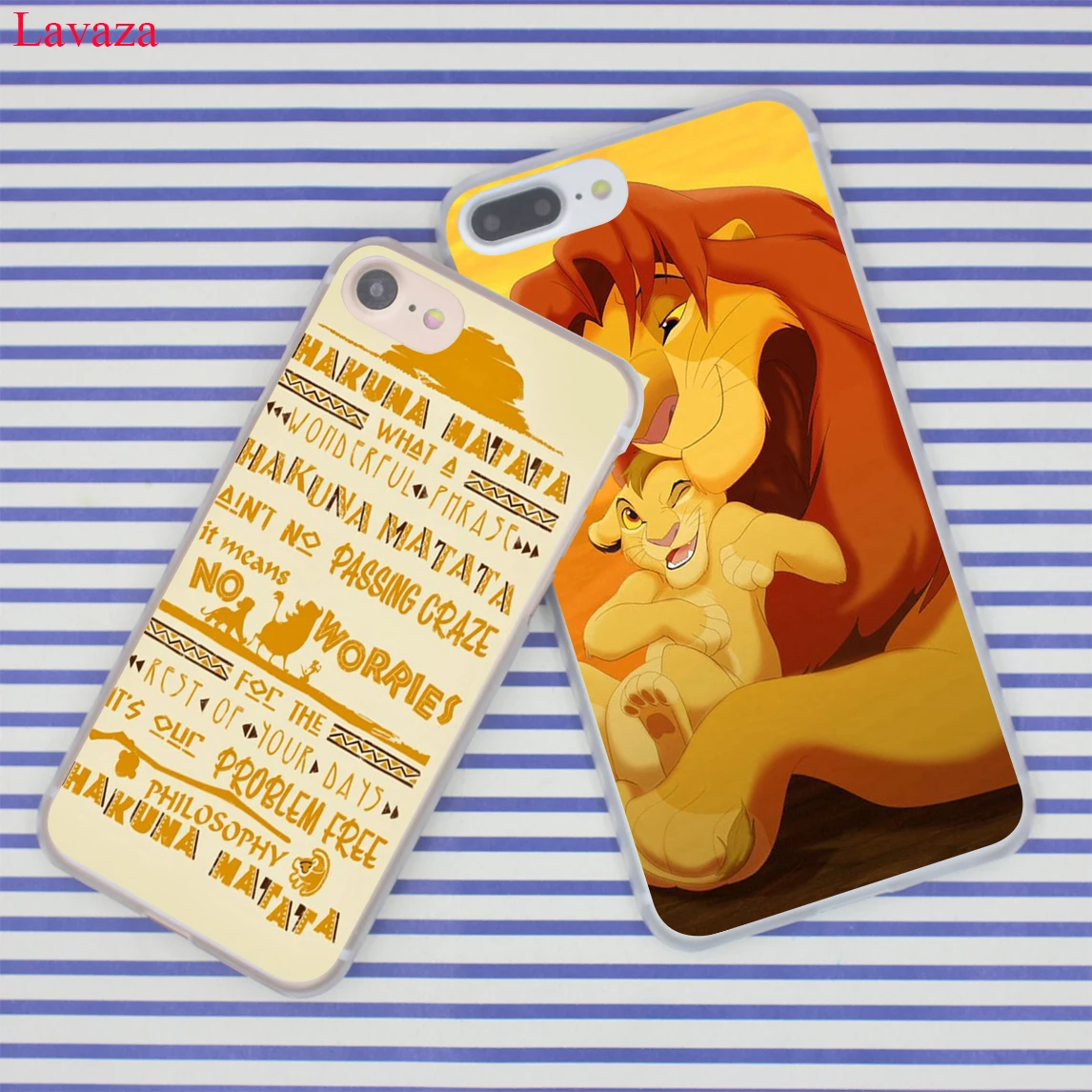 Жесткий чехол Lavaza The Hakuna Matata Lion King для телефона iPhone XR X 11 Pro XS Max 8 7 6 6S 5 5S SE 4S 4 10|case a|case