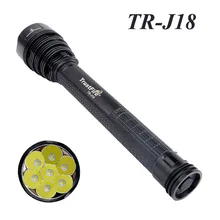 Brand New TR-J18 8000Lumens Powerful 7 LEDs 7*XM-L2 U3 LED Flashlight Linterna Antorcha For TrustFire