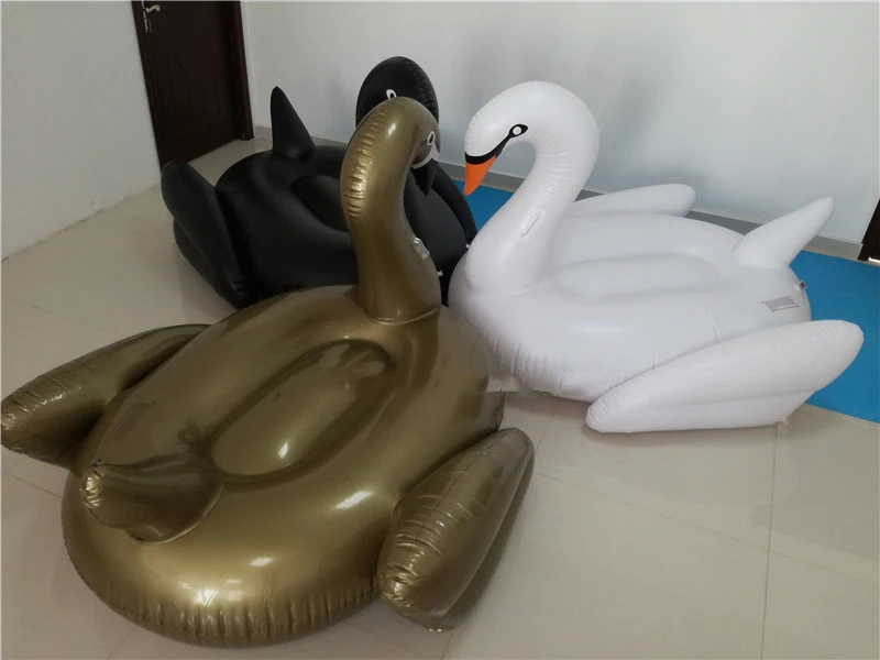 Giant-inflatable-swan-pool-float-190cm-black-swan-pool-float-summer-swimming-white-swan-float-for