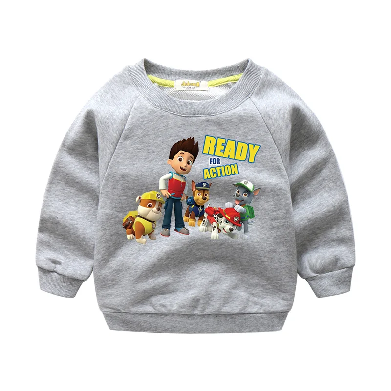2018 New Cartoon Dog Print Children Spring Sweater For Boy Girls Autumn Long Sleeves 100%Cotton Tops Baby Sweater Clothes TWY001 (5)
