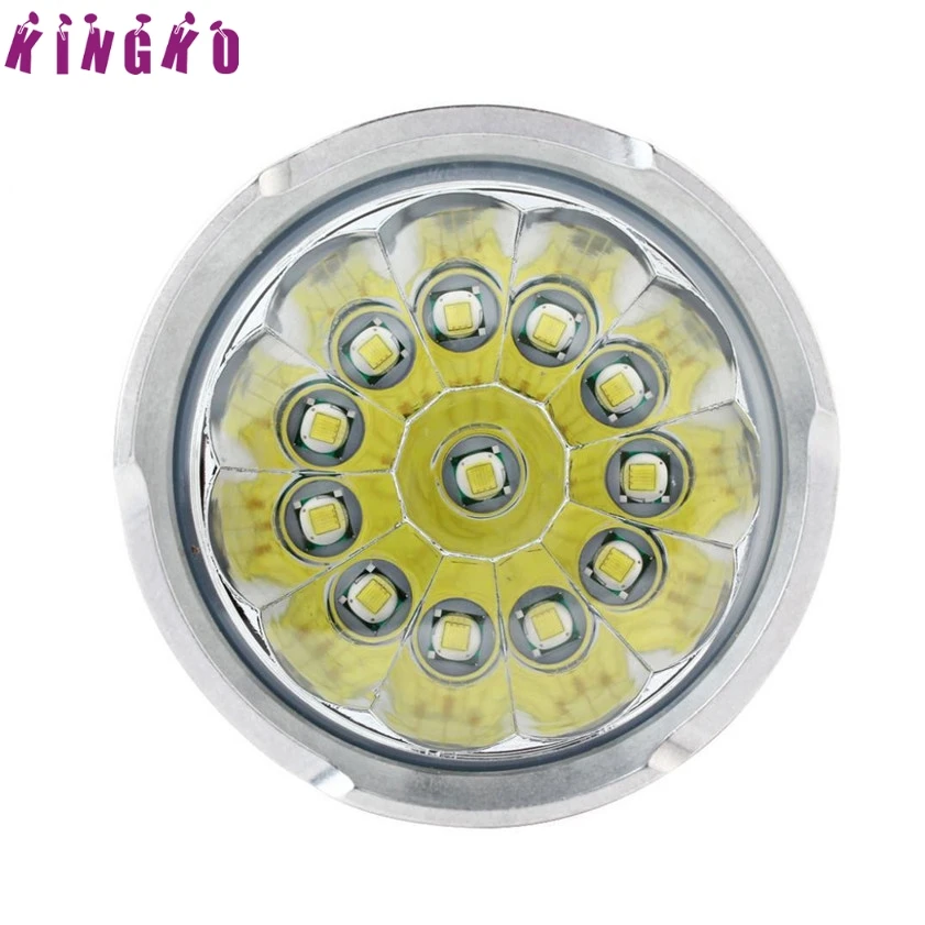 

High Quality 30000LM 12x XM-L T6 LED Flashlight Torch 4x 18650 Hunting Light Lamp